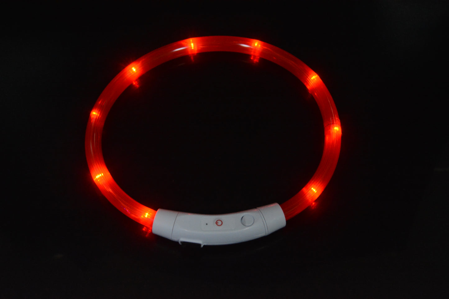 Coleira luminosa para cães, coleira luminosa para animais de estimação, anel de pescoço com carregamento USB, coleira luminosa LED para cães