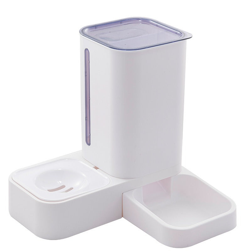 Comedouro automático para animais de estimação dispensador automático de comida e água tigela de plástico para animais de estimação tigela dupla para cães