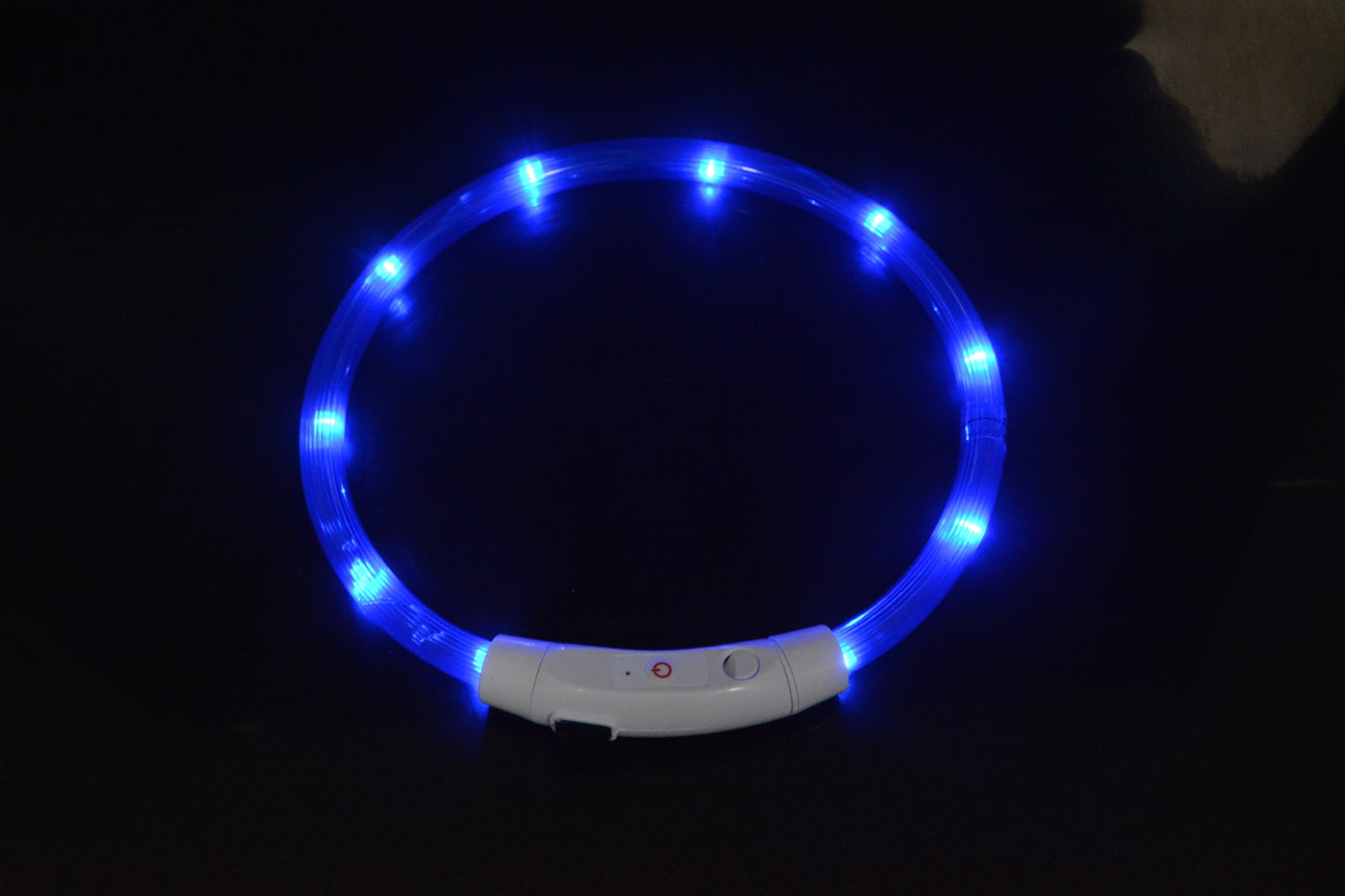 Coleira luminosa para cães, coleira luminosa para animais de estimação, anel de pescoço com carregamento USB, coleira luminosa LED para cães