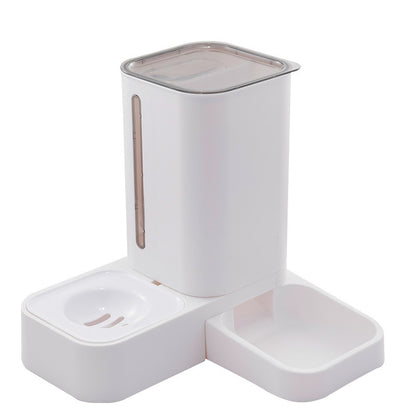 Comedouro automático para animais de estimação dispensador automático de comida e água tigela de plástico para animais de estimação tigela dupla para cães