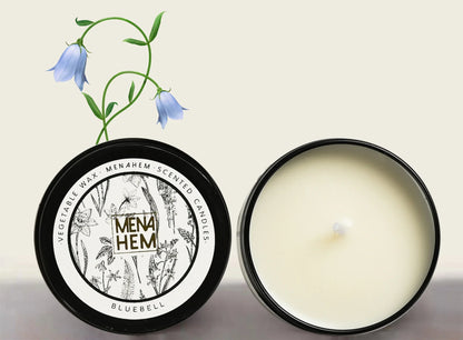 Velas Aromáticas em Latas Pretas Sem Fumaça