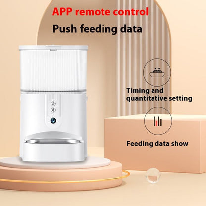 Wifi 3L Smart Feeder Pet com aplicativo para cães e gatos com câmera, vídeo, alto-falante, alimentadores automáticos e dispensador inteligente de ração