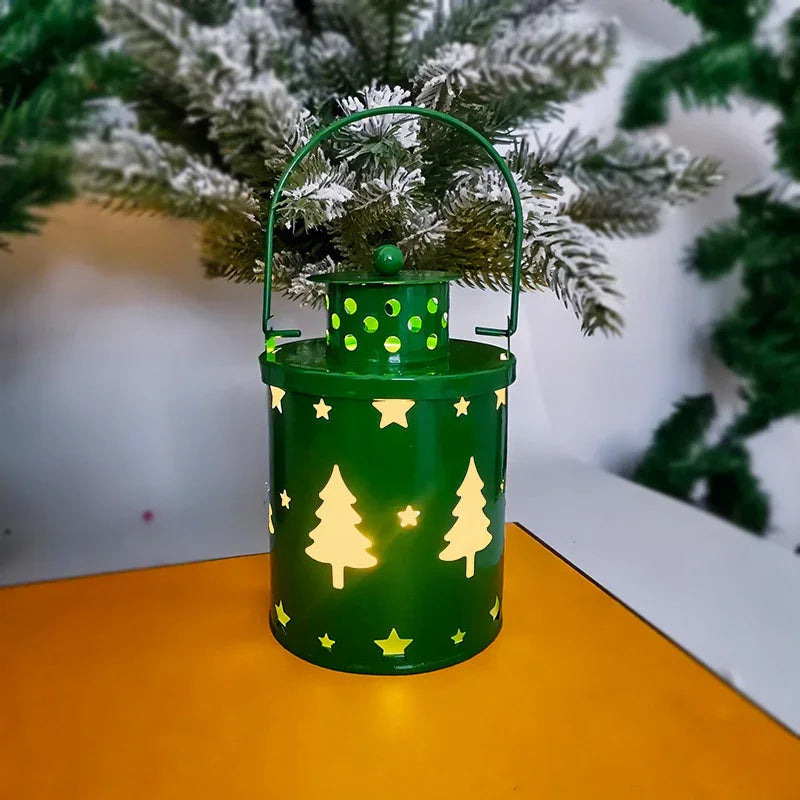 Velas de Natal Luzes LED Lanternas pequenas Luzes eólicas Velas eletrônicas Estilo nórdico Decoração criativa para festas Decorações