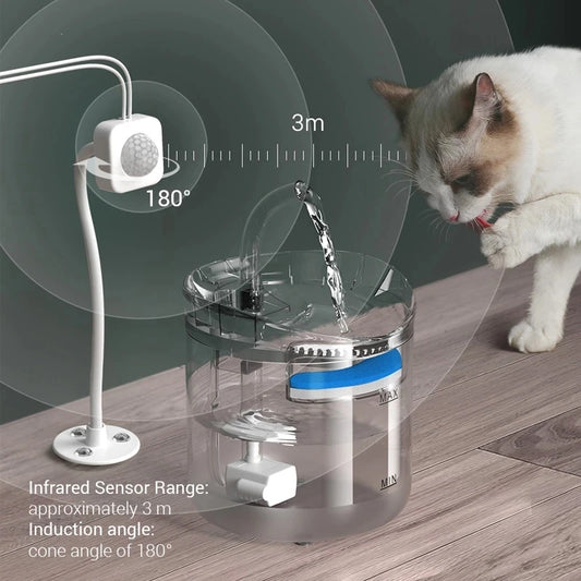 Dispensador de água para animais de estimação com circulação automática, temperatura constante inteligente, silencioso e elétrico. Acessório para animais de estimação.