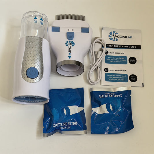 Removedor de piolhos recarregável por USB para cães e gatos - Pente para pulgas para limpeza do pelo, apanhador de piolhos portátil