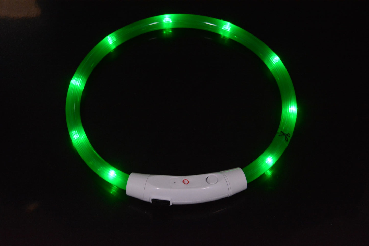Coleira luminosa para cães, coleira luminosa para animais de estimação, anel de pescoço com carregamento USB, coleira luminosa LED para cães
