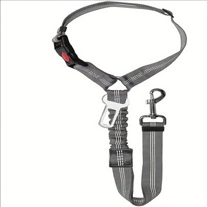 Corda para reboque de cinto de segurança de carro para animais de estimação corda para cães telescópica grande fivela de anel para cães corrente de nylon