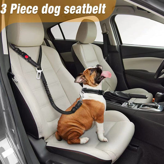 Corda para reboque de cinto de segurança de carro para animais de estimação corda para cães telescópica grande fivela de anel para cães corrente de nylon