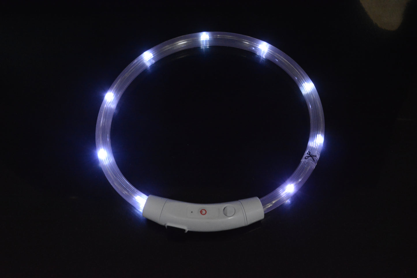 Coleira luminosa para cães, coleira luminosa para animais de estimação, anel de pescoço com carregamento USB, coleira luminosa LED para cães