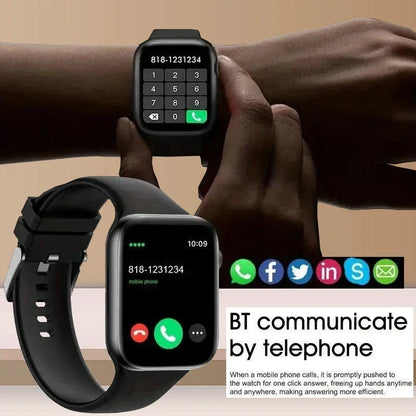 Smartwatch T168 com Chamadas Sem Fio - Atende Chamadas, Tela Sensível ao Toque, Smartwatch Esportivo de Fitness para Mulheres e Homens