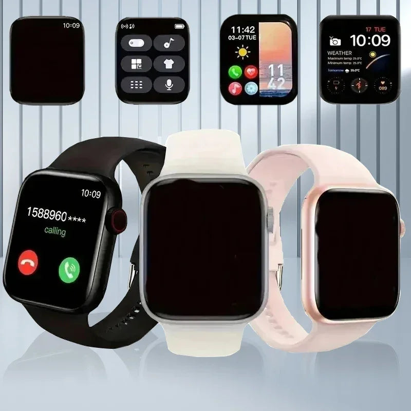 Smartwatch T168 com Chamadas Sem Fio - Atende Chamadas, Tela Sensível ao Toque, Smartwatch Esportivo de Fitness para Mulheres e Homens