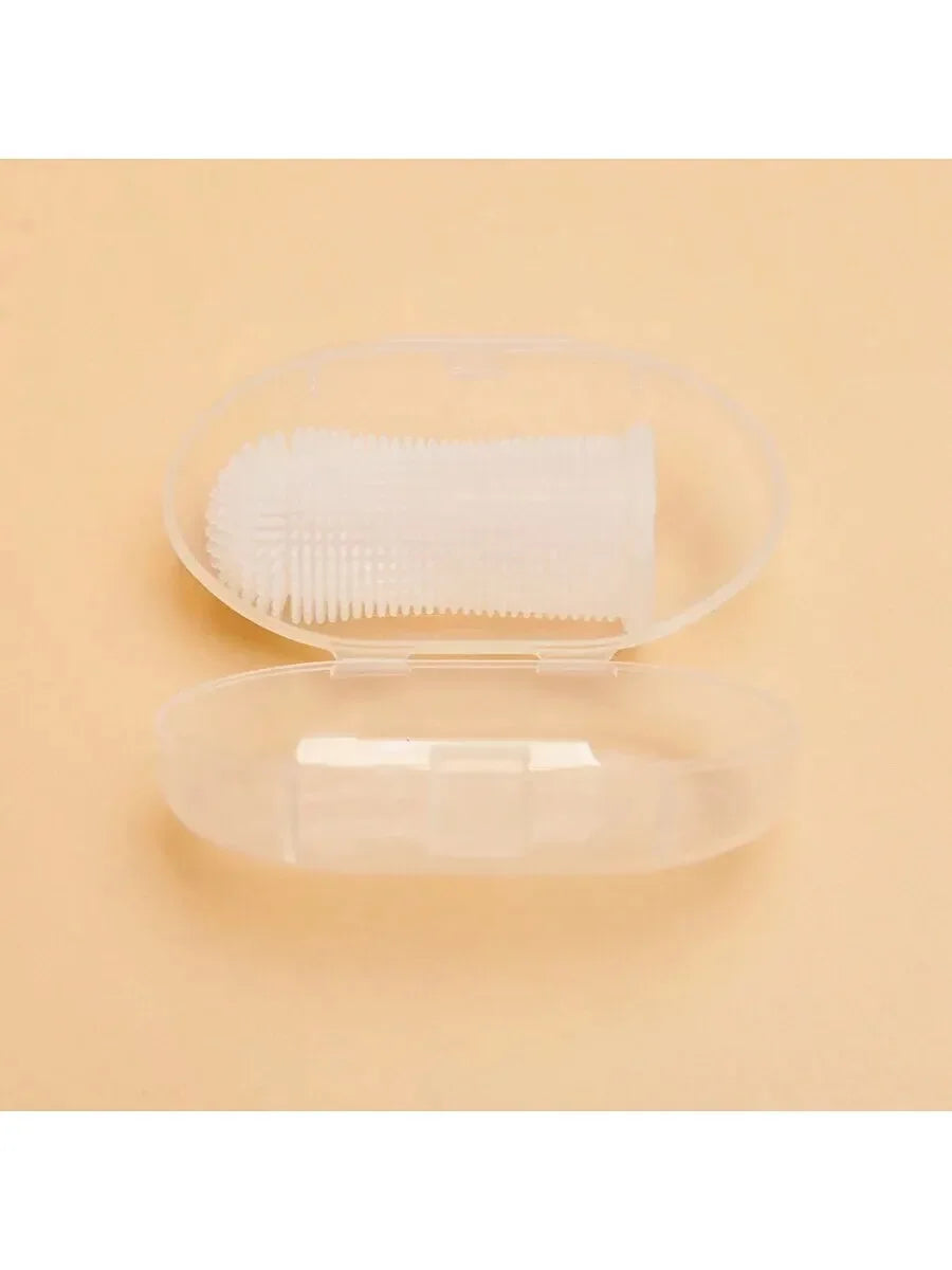Escova de dentes para animais de estimação Produtos de limpeza para cães e gatos Escovas de dentes para limpeza bucal Cerdas de silicone
