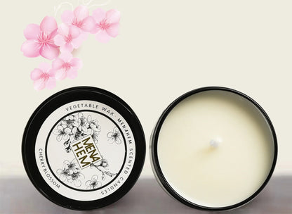 Velas Aromáticas em Latas Pretas Sem Fumaça