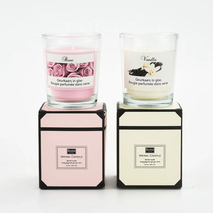 Velas de plantas Aromaterapia Vidro Fragrância romântica